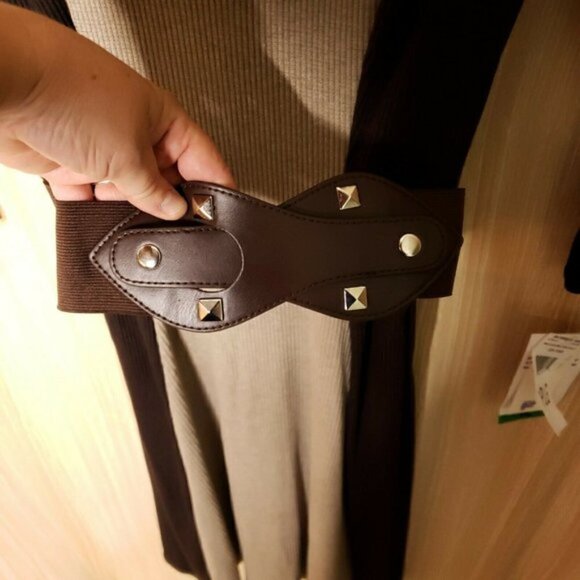 Robbie Bee NWT Cowl Neck Thermal Petite Dress - Picture 5 of 10